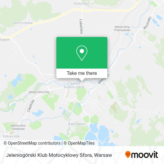 Jeleniogórski Klub Motocyklowy Sfora map