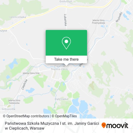 Państwowa Szkoła Muzyczna I st. im. Janiny Garści w Cieplicach map