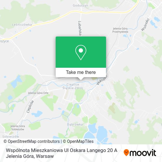 Wspólnota Mieszkaniowa Ul Oskara Langego 20 A Jelenia Góra map