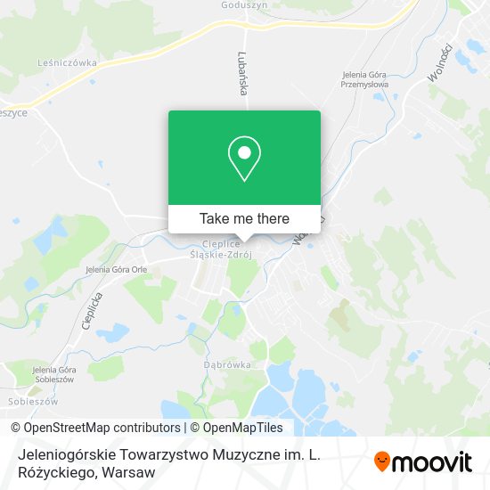 Jeleniogórskie Towarzystwo Muzyczne im. L. Różyckiego map