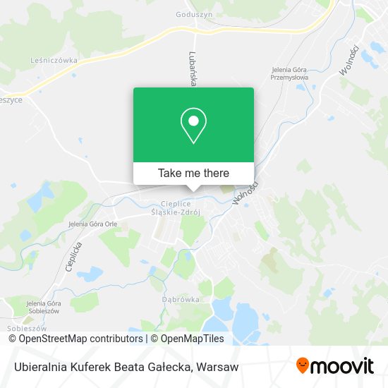 Ubieralnia Kuferek Beata Gałecka map