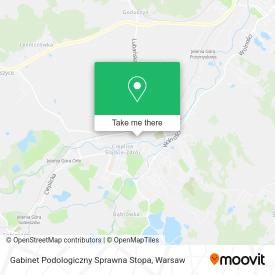 Карта Gabinet Podologiczny Sprawna Stopa