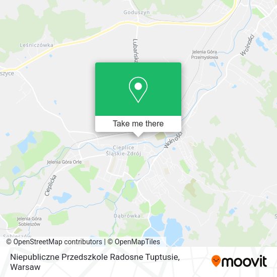 Niepubliczne Przedszkole Radosne Tuptusie map