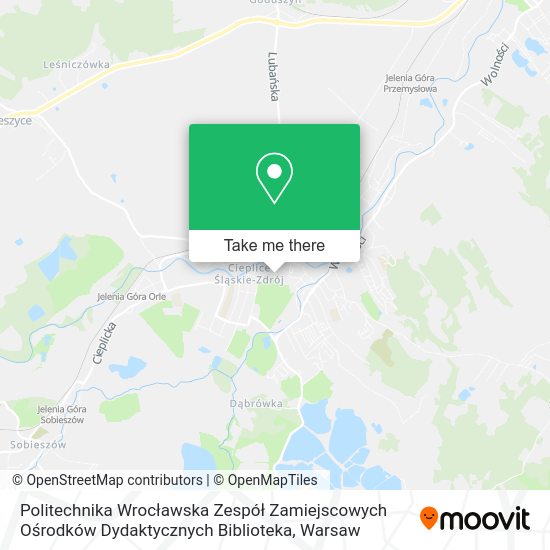 Politechnika Wrocławska Zespół Zamiejscowych Ośrodków Dydaktycznych Biblioteka map