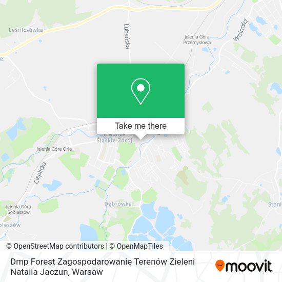 Dmp Forest Zagospodarowanie Terenów Zieleni Natalia Jaczun map