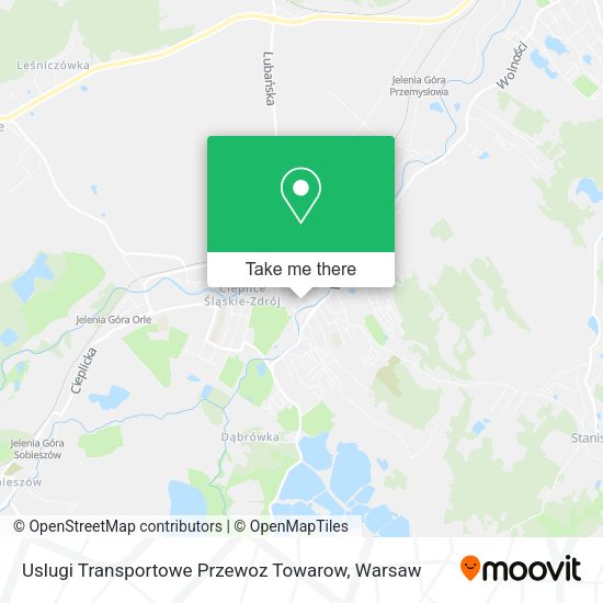 Uslugi Transportowe Przewoz Towarow map