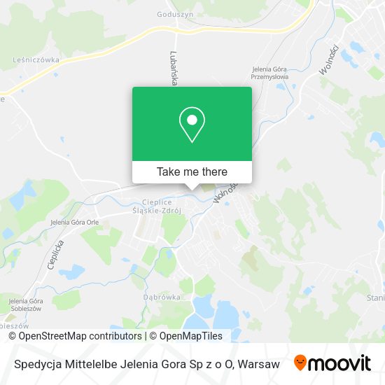 Карта Spedycja Mittelelbe Jelenia Gora Sp z o O