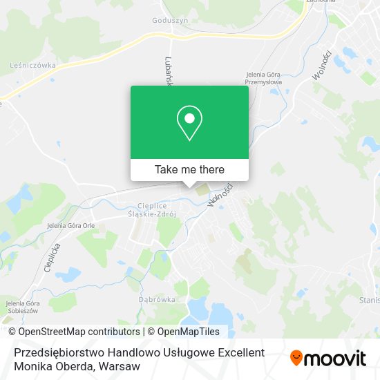 Przedsiębiorstwo Handlowo Usługowe Excellent Monika Oberda map