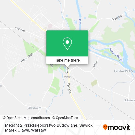 Megant 2 Przedsiębiorstwo Budowlane. Sawicki Marek Oława map