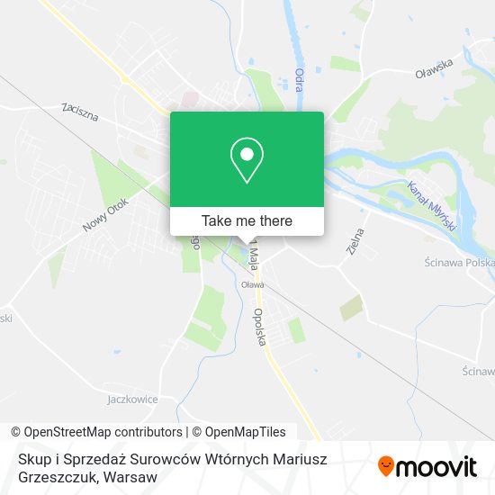 Skup i Sprzedaż Surowców Wtórnych Mariusz Grzeszczuk map