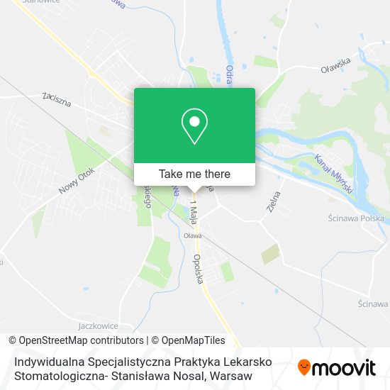 Indywidualna Specjalistyczna Praktyka Lekarsko Stomatologiczna- Stanisława Nosal map