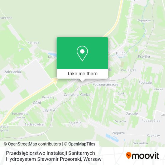 Przedsiębiorstwo Instalacji Sanitarnych Hydrosystem Sławomir Przeorski map