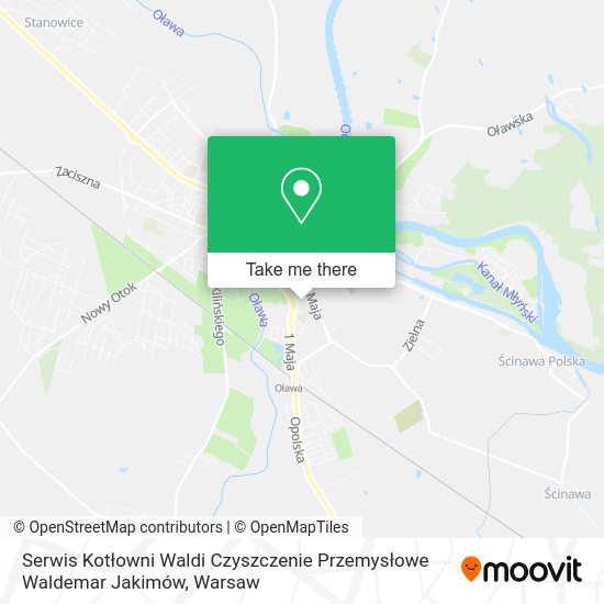 Serwis Kotłowni Waldi Czyszczenie Przemysłowe Waldemar Jakimów map