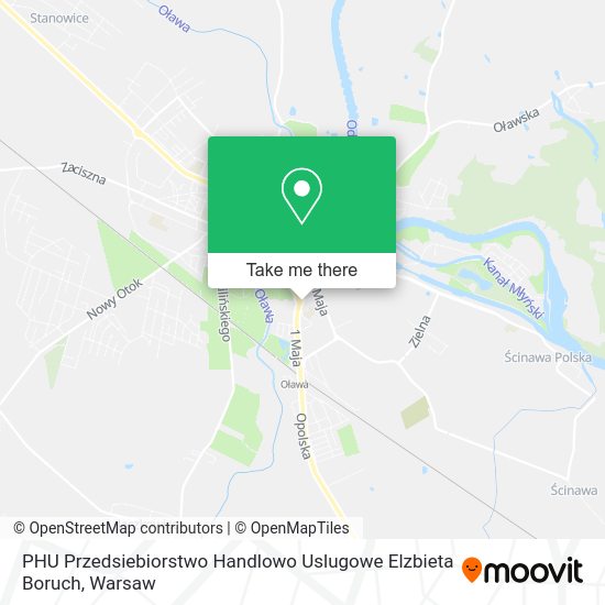 PHU Przedsiebiorstwo Handlowo Uslugowe Elzbieta Boruch map