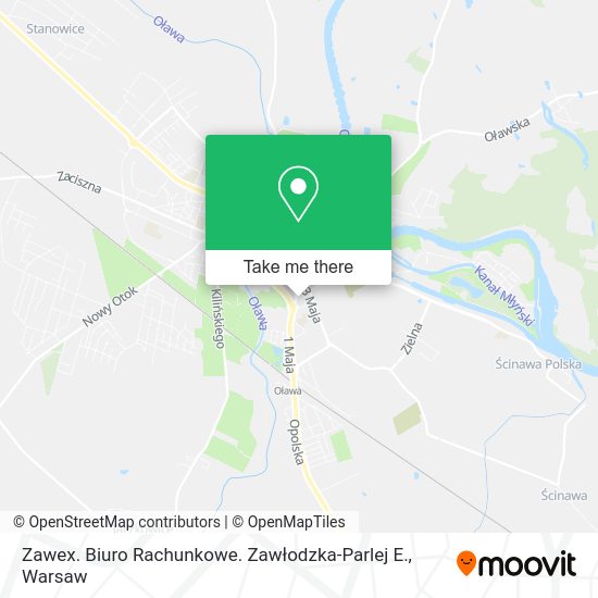 Zawex. Biuro Rachunkowe. Zawłodzka-Parlej E. map