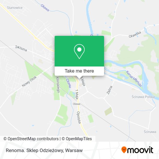 Renoma. Sklep Odzieżowy map