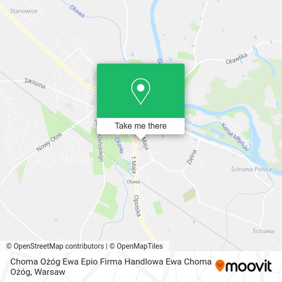 Choma Ożóg Ewa Epio Firma Handlowa Ewa Choma Ożóg map