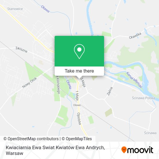 Kwiaciarnia Ewa Swiat Kwiatów Ewa Andrych map