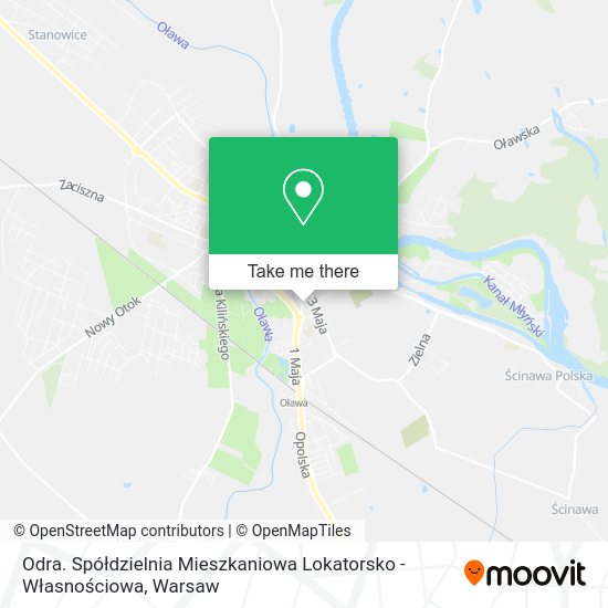 Odra. Spółdzielnia Mieszkaniowa Lokatorsko - Własnościowa map