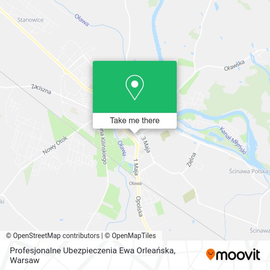 Profesjonalne Ubezpieczenia Ewa Orleańska map