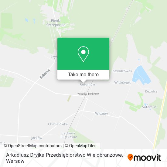 Arkadiusz Dryjka Przedsiębiorstwo Wielobranżowe map