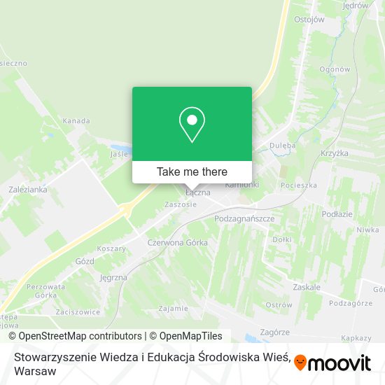 Карта Stowarzyszenie Wiedza i Edukacja Środowiska Wieś