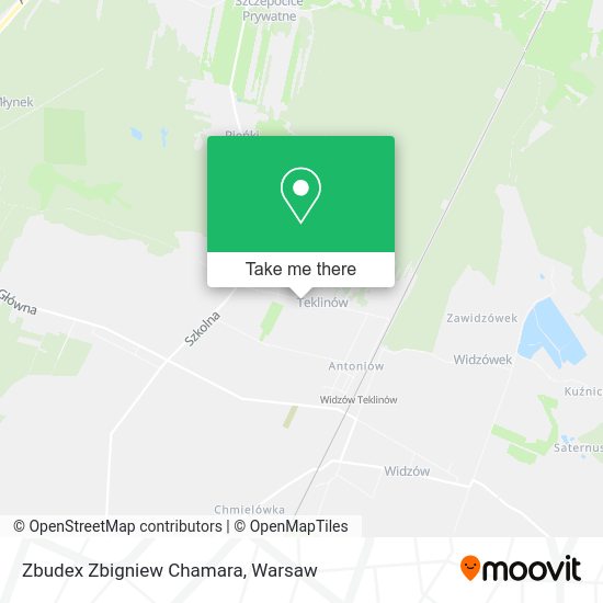 Zbudex Zbigniew Chamara map