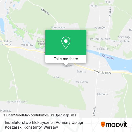 Instalatorstwo Elektryczne i Pomiary Usługi Koszarski Konstanty map