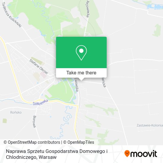 Карта Naprawa Sprzetu Gospodarstwa Domowego i Chlodniczego