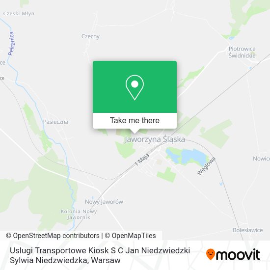 Uslugi Transportowe Kiosk S C Jan Niedzwiedzki Sylwia Niedzwiedzka map