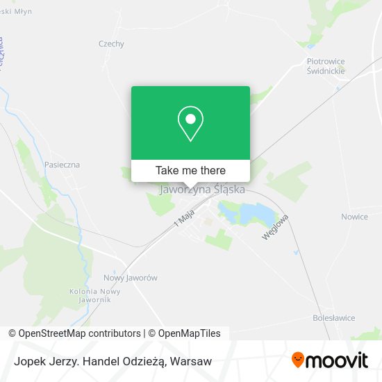 Jopek Jerzy. Handel Odzieżą map