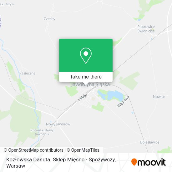 Kozłowska Danuta. Sklep Mięsno - Spożywczy map