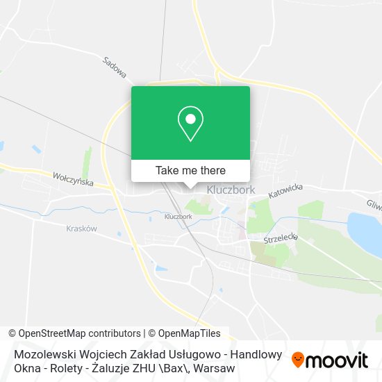 Mozolewski Wojciech Zakład Usługowo - Handlowy Okna - Rolety - Żaluzje ZHU \Bax\ map