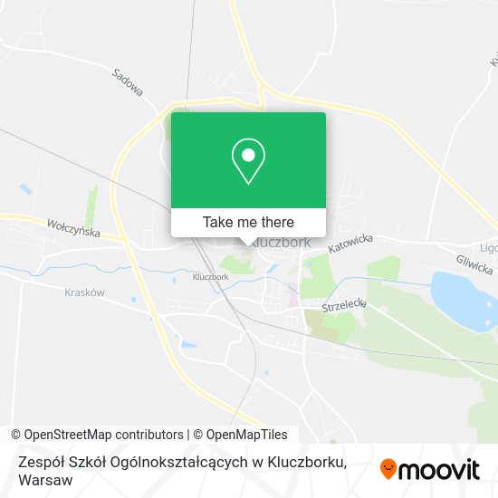 Zespół Szkół Ogólnokształcących w Kluczborku map