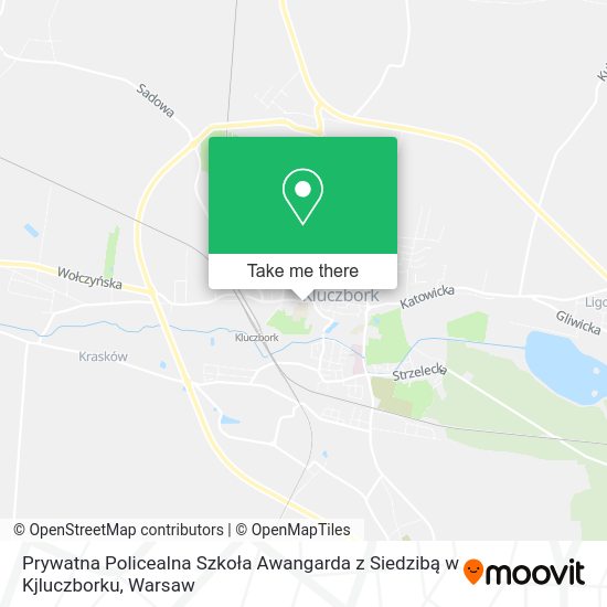 Prywatna Policealna Szkoła Awangarda z Siedzibą w Kjluczborku map