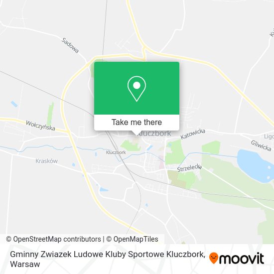 Gminny Zwiazek Ludowe Kluby Sportowe Kluczbork map