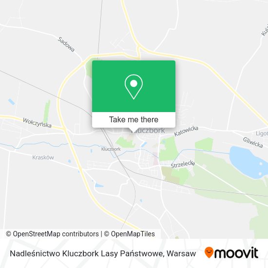 Nadleśnictwo Kluczbork Lasy Państwowe map