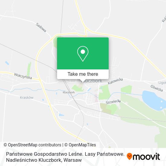 Państwowe Gospodarstwo Leśne. Lasy Państwowe. Nadleśnictwo Kluczbork map