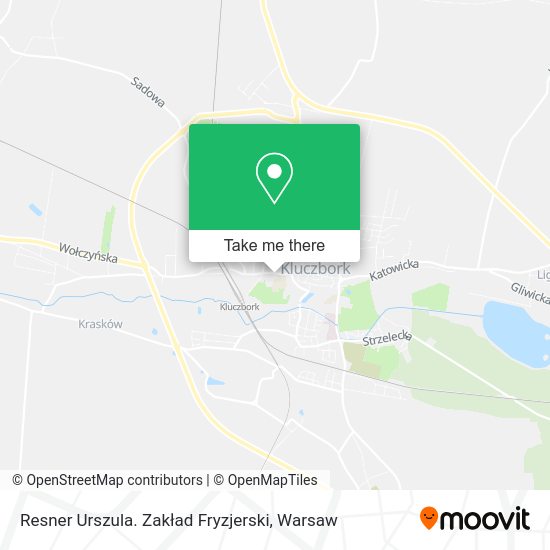 Resner Urszula. Zakład Fryzjerski map