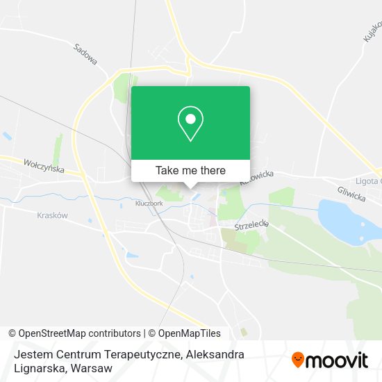 Jestem Centrum Terapeutyczne, Aleksandra Lignarska map