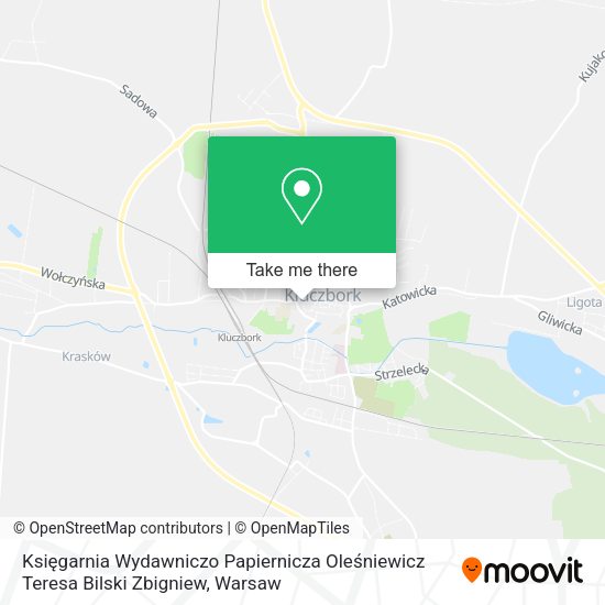 Księgarnia Wydawniczo Papiernicza Oleśniewicz Teresa Bilski Zbigniew map