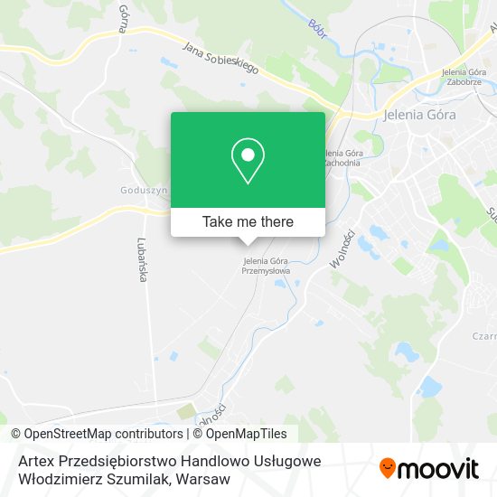 Artex Przedsiębiorstwo Handlowo Usługowe Włodzimierz Szumilak map