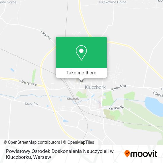 Powiatowy Osrodek Doskonalenia Nauczycieli w Kluczborku map