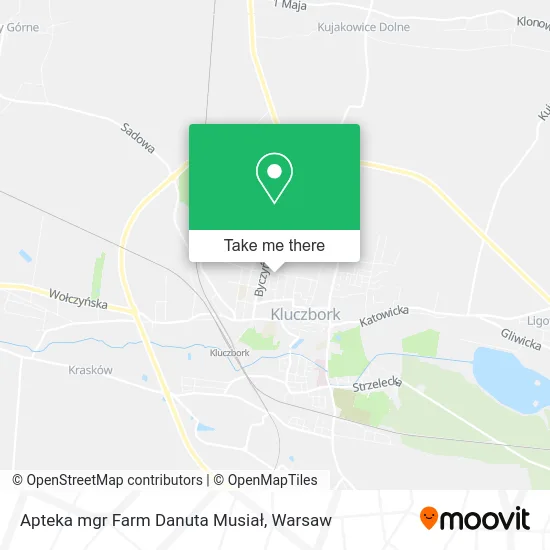 Карта Apteka mgr Farm Danuta Musiał