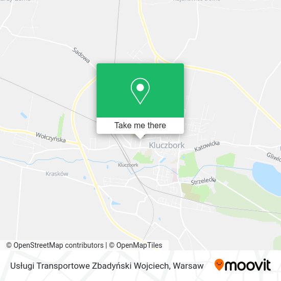 Usługi Transportowe Zbadyński Wojciech map