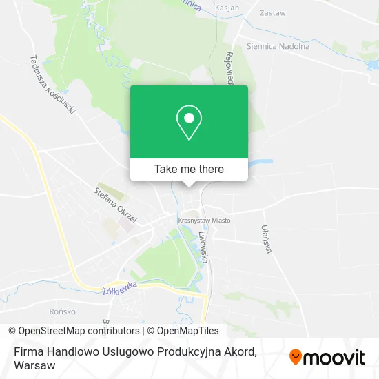 Карта Firma Handlowo Uslugowo Produkcyjna Akord