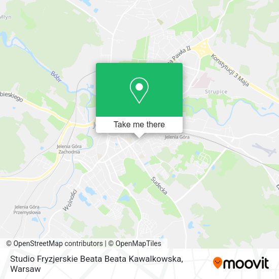 Карта Studio Fryzjerskie Beata Beata Kawalkowska