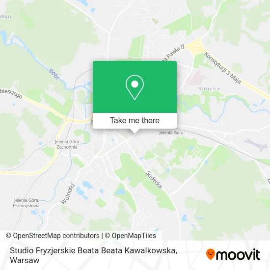 Карта Studio Fryzjerskie Beata Beata Kawalkowska