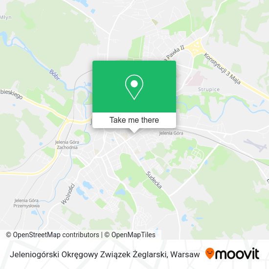 Jeleniogórski Okręgowy Związek Żeglarski map