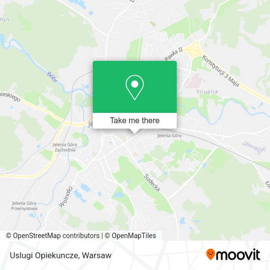 Uslugi Opiekuncze map